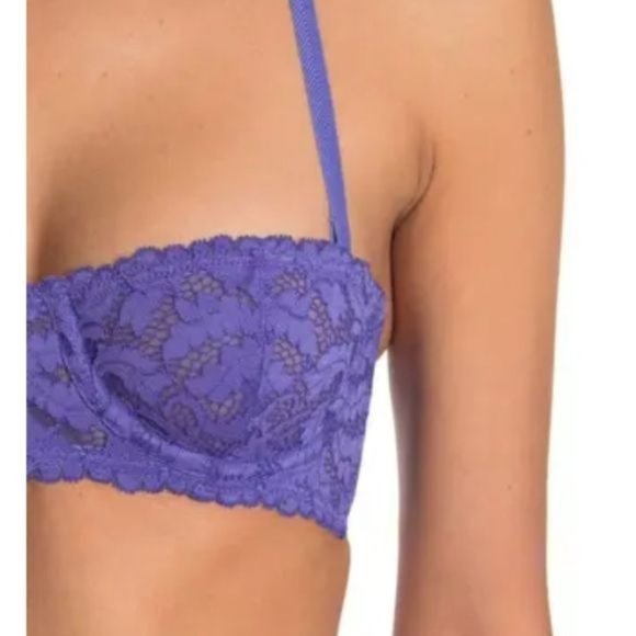 Free People Love Letters Convertible Bra in Periwinkle - Size 32B - NWT - Picture 4 of 6